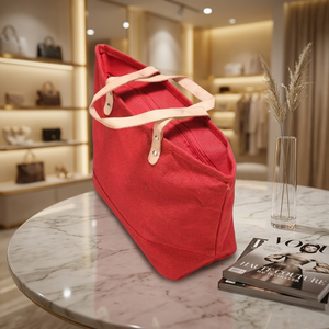 Bolsa de Compras Ecológica de Alta Calidad con Logotipo Personalizado, Bolsa de Yute para Supermercado, Grado Alimenticio, para Verduras y Comestibles, Promocional, Venta al Por Mayor - Product Image 2