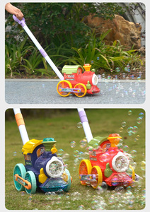 Automatic Summer Outdoor <strong>Toy</strong> Bubble Blower Marker for Kids Bubble Train with Light Bubble <strong>Lawn</strong> <strong>Mower</strong> for Toddlers - Product Image 3