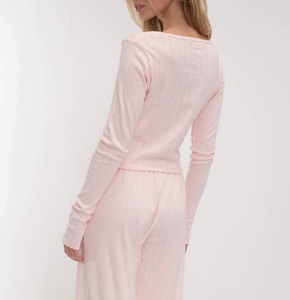 Cardigan à manches longues pour <span class=keywords><strong>femme</strong></span>, <span class=keywords><strong>col</strong></span> <span class=keywords><strong>en</strong></span> <span class=keywords><strong>V</strong></span>, coupe ajustée, longueur courte, respirant, pointelle brodée, t-<span class=keywords><strong>shirt</strong></span> décontracté pour <span class=keywords><strong>femme</strong></span> - Product Image 4