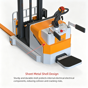 Gerbeur manuel hydraulique 2 tonnes, chariot élévateur à fourches réglable 3000 mm pour entrepôt, kit professionnel neuf, vente chaude OEM - Product Image 4