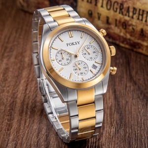 Montres chronographes pour hommes de haute qualité personnalisées <span class=keywords><strong>en</strong></span> acier inoxydable 316L <span class=keywords><strong>en</strong></span> vrac OEM ODM 50 MOQ <span class=keywords><strong>Montre</strong></span> à quartz élégante de luxe avec logo - Product Image 1