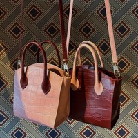 Sac à main de luxe sur mesure OEM, sac bandoulière en cuir véritable pour femmes