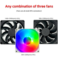 Desktop Computer Radiator Cpu Mini Chassis Luchtgekoelde 4Heat Pipe Dunne Itx All-In-One Radiator Fan Chassis Cpu Grafische Kaart