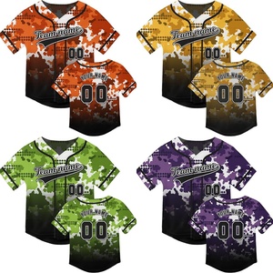 Jersey <span class=keywords><strong>de</strong></span> béisbol <span class=keywords><strong>de</strong></span> camuflaje personalizado puro para adultos jóvenes Hip Hop botones completos camisa <span class=keywords><strong>de</strong></span> béisbol impreso Número <span class=keywords><strong>de</strong></span> nombre <span class=keywords><strong>de</strong></span> equipo personalizado - Product Image 2