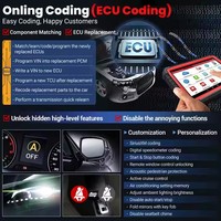 Original para Launch X431 Pro3S + V5.0, escáner de diagnóstico de coche, herramientas de diagnóstico de sistema completo con conector OBD1 para codificación ECU