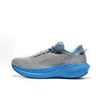 Chaussures de course basses noires confortables pour hommes, légères, tendance, en maille respirante, avec absorption des chocs