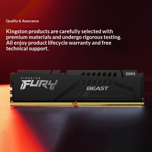 En stock, vente en gros de mémoire RAM <span class=keywords><strong>Kingston</strong></span> FURY Beast <span class=keywords><strong>DDR5</strong></span> 5200 MHz 32 Go pour ordinateur de bureau, mémoire de jeu HyperX originale pour mise à niveau de PC, approvisionnement en vrac - Product Image 5