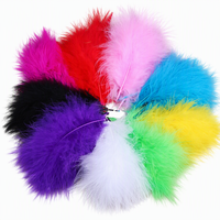 Plumes de dinde Marabou en gros, 5-7 pouces, pour la fabrication artisanale de mouche à pêche et d'accessoires DIY