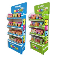 Présentoir sur pied en mousse personnalisé, économique et léger, recouvert de papier, pour promotion de courte durée en magasin