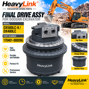 มอเตอร์ขับเคลื่อนรถขุด ชุดเฟ็นด์ไดรฟ์ไฮดรอลิก สำหรับรถขุด Doosan DX500LC-9 DX480LC 170401-00009G - Product Image 4