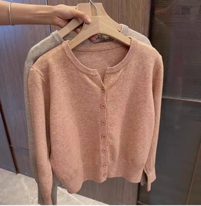 Liu Ming Moda Coreana Y2k Ropa de Calle Otoño Ropa de Mujer Tops de Manga Larga Suéteres Cárdigan - Product Image 5