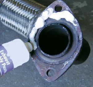 SANDY Nouvelle Colle de Réparation pour Tuyau d'Échappement de Voiture, Mastic Silicone Haute Température, Pâte d'Étanchéité pour Échappement 75G Ininflammable - Product Image 4