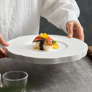<span class=keywords><strong>Plato</strong></span> de exhibición de puntos con cuentas de lluvia de meteoritos, <span class=keywords><strong>plato</strong></span> plano de <span class=keywords><strong>porcelana</strong></span> blanca, bandeja para hotel, restaurante, <span class=keywords><strong>plato</strong></span> de humor sensual de gama alta, vajilla - Product Image 4