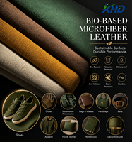 Cuir synthétique en microfibre PU imperméable et résistant à l'eau, à base de matériaux biologiques, pour chaussures et intérieur automobile