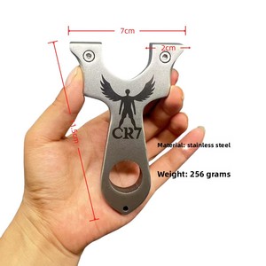 Tirachinas de <span class=keywords><strong>Caza</strong></span> de Alta Calidad con Banda de Goma y Acero Inoxidable para Tiro al Aire Libre, Pesca y Supervivencia - Product Image 6