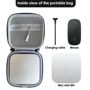 กล่องเก็บข้อมูลมินิพีซีสำหรับ <span class=keywords><strong>Apple</strong></span> <span class=keywords><strong>Mac</strong></span> Mini M4, M4 Pro กล่องแข็ง EVA กระเป๋าพกพา - Product Image 5