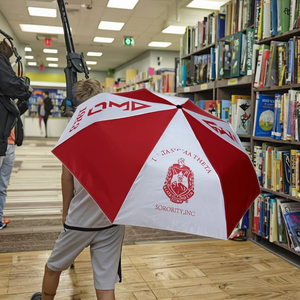 Custom 21 Inch Greek Sorority DST Outdoor Automatic Umbrella Zeta Phi Beta Umbrellas for the Rain