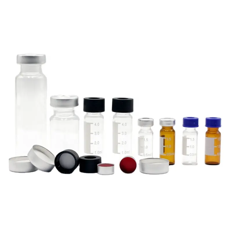 Glass Vial Bottle 3ml 5ml 7ml 8ml 10ml 15ml 20ml 30ml Aluminum-Plastic Flip Top Vial Cap for Injection Vials