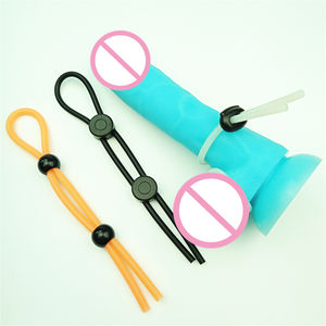 Сексуальная игрушка для взрослых, короткое Силиконовое лассо 6 мм с Бусиной, задержка длительной стимуляции, секс-товары для мужчин - Product Image 6