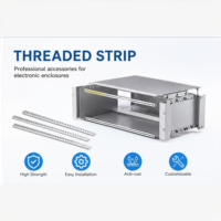 Accessoires de châssis en profilé aluminium M2.5 M3, rails horizontaux à insertion filetée pour l'industrie chimique et les composants électroniques