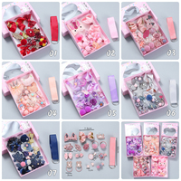 Ensemble d'accessoires pour cheveux pour enfants Ms-299, 18 pièces, avec des rubans pompons doux, des nœuds élastiques, des attaches pour cheveux, des pinces à cheveux pour bébé fille, un ensemble de bandeaux pour cheveux