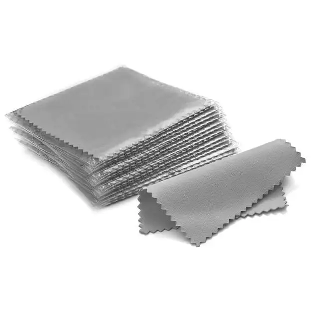 8X8cm Polishing Cloth Silver Cleaning Polishing Cloth Soft Clean Wiping Suede Cloth Silver Gold Jewelry