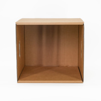 Caja de Cartón Cuadrada Kraft en Blanco con Impresión de Logotipo Personalizado, Precio de Fábrica, Caja Corrugada Reciclable para Kits de Suministros de Oficina