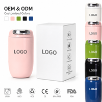 Vaso Térmico de Acero Inoxidable de Doble Pared, 12 oz, Portátil, Aislado al Vacío, para Viajes, Campamentos y Actividades al Aire Libre, para Adultos