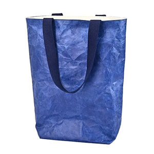 Sac fourre-tout en papier Tyvek vintage écologique personnalisé avec poignée en corde Sac à main Dupont à bandoulière réutilisable Sac à provisions avec impression de logo - Product Image 4