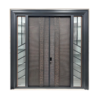 Puerta Exterior Antirrobo de Aleación de Aluminio Fundido Resistente a la Intemperie ODM para Puerta Pivotante y Puerta Principal con Acabado Anodizado