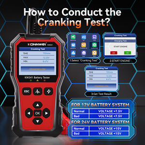 Hochpräziser Autobatterie-Analysator mit Druckfunktion KONNWEI KW341 Autobatterie-<span class=keywords><strong>Tester</strong></span> für Werkstätten - Product Image 5
