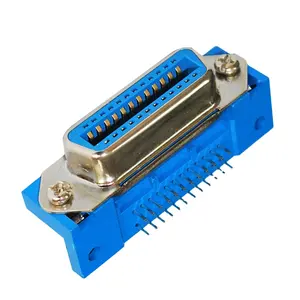 Wholesale 14 pin terminal-TYCO 14 24 36 50 Pin Centronic PCB DIP Right Angle Type Connector, Female Receptacle DDK Conector with right angle terminal
