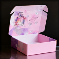Boîte d'expédition postale de produits de beauté de conception libre écologique personnalisée Emballage postal en carton ondulé cosmétique avec logo