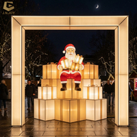 SGCL28 Große Outdoor-Weihnachtsbeleuchtung mit Weihnachtsmann-Motiv für Freizeitparks, Stadtfestivals und kommerzielle Veranstaltungen