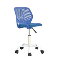 Chaise de visiteur en maille pivotante ergonomique avec roulettes et siège en tissu pour bureau