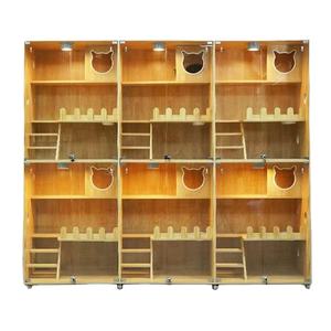 Yeni kedi kafes katı ahşap kapalı kedi villa pet paylaşımı TV kabine çift kedi kafes/ev sergi - Product Image 1