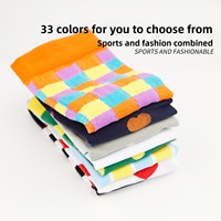 Chaussettes de compression colorées, hauteur genou, à compression graduée, pour femmes et hommes, pour le voyage, la course à pied, le quotidien, motif personnalisé, OEM