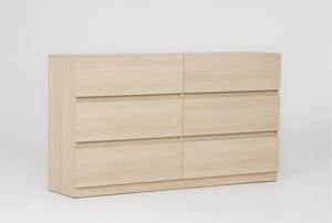 Ensembles de chambre à coucher contemporains en 3 pièces de couleur naturelle avec cadre de <span class=keywords><strong>lit</strong></span> en bois, commode et table de chevet pour la maison, l'hôtel, l'appartement - Product Image 4