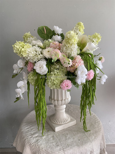 Composizione Floreale <span class=keywords><strong>Verde</strong></span> per Matrimoni 2027, Sfera di Fiori Artificiali in Seta <span class=keywords><strong>Verde</strong></span> e Ortensie Bianche per Decorazioni Nuziali - Product Image 3
