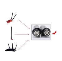 Antenne WiFi Wavelink 155 mm 2,4 GHz avec câble RF de 15 cm pour connecteur mâle, dipôle longue portée 5 dBi pour routeurs IoT