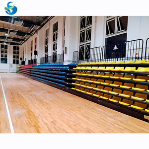 Indoor Telescopic <strong>Bleacher</strong> Stadium <strong>Retractable</strong> Grandstand <strong>Seats</strong> Indoor Basketball Court Spectator Temporary Stands - Product Image 1