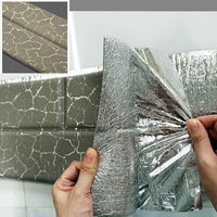 Panel Dinding Busa 3D Modern Anti Air Tebal 9mm/13mm Ukuran 23x70cm, Lem Lembaran Perekat Sendiri, Panel Dinding Plastik Lunak 3D untuk Hotel KTV
