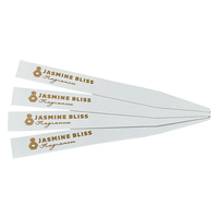 Bandelettes de papier absorbant noir et blanc pour test de parfum, avec logo imprimé