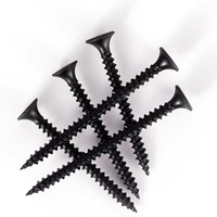 Vis ovales métriques en acier au carbone noir à filetage grossier classe 4.8 6.8 pour fixation de panneaux muraux en plaques de plâtre et cloisons sèches