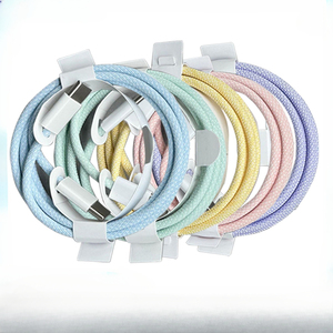 Coloré Usb C vers Type C Charge Rapide PD 60W Câble de Date de Téléphone Portable pour <span class=keywords><strong>Iphone</strong></span> 15 16 Samsung Type C Câble de <span class=keywords><strong>Chargeur</strong></span> Tressé - Product Image 1