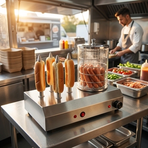 Stainless Steel Commercial Hot Dog <b>Steamer</b> Machine with Bun Warmer 4 Spike Toaster Food Warmer for Convenience Store - Product Image 1