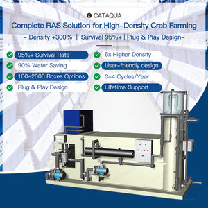 Système RAS Crab Box pour l'aquaculture en circuit fermé, réservoir de recirculation pour l'élevage en intérieur de crabes et de crevettes - Product Image 2