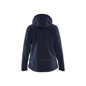 BLAKLADER - 471925138633L Veste Softshell Femme Bleu marine foncé/Jaune haute visibilité-EAN 7330509887868 WORK JACKETS - Product Image 2