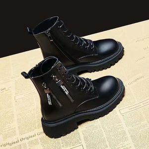 Nuevas <span class=keywords><strong>botas</strong></span> de primavera y otoño para mujer, <span class=keywords><strong>botas</strong></span> de algodón de invierno con parte inferior gruesa para mujer - Product Image 2