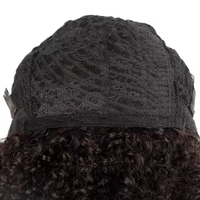 Vente chaude Naturel Brésilien Remy Cheveux Humains Perruques Pixie Cut Perruque Cheveux Humains Afro Crépus Bouclés Perruques Cheveux